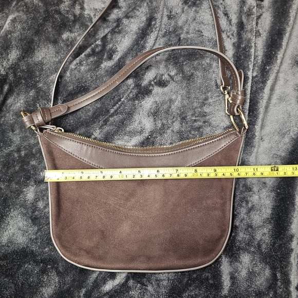 H&M Brown Suede Crossbody Bag - Picture 7 of 11